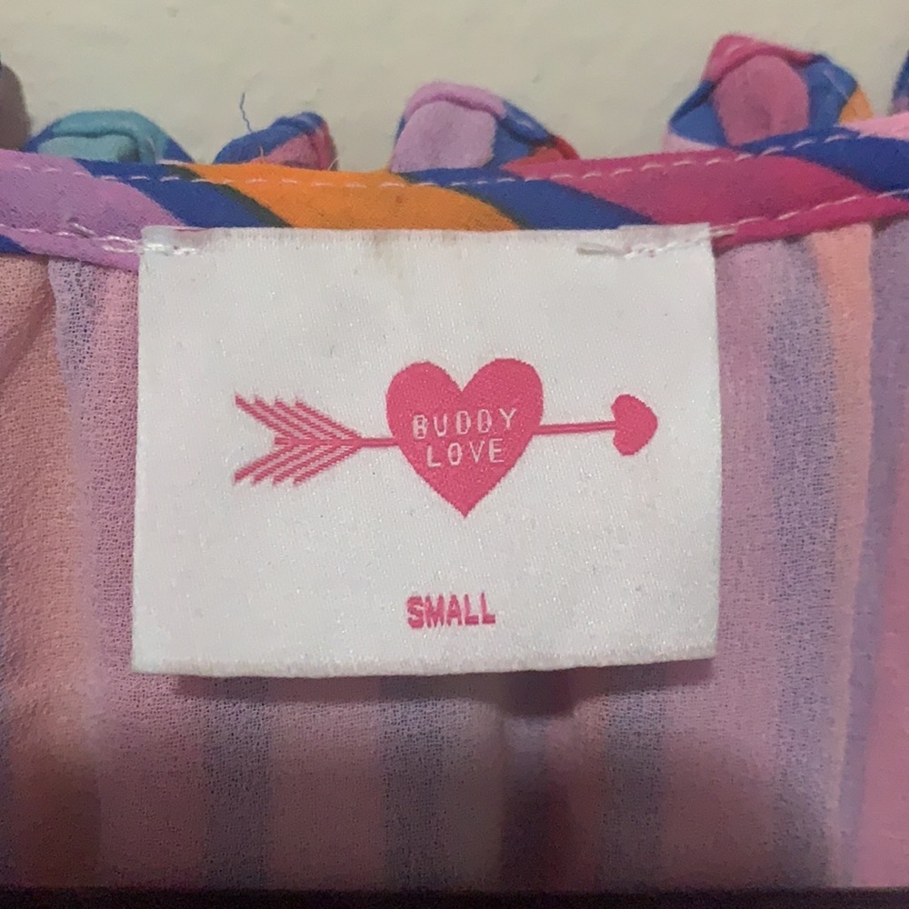 Buddy Love- Sage Tie Wait Mini Dress in the color Twizzler